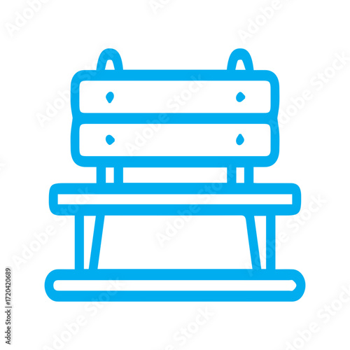 Park Bench Line Icon