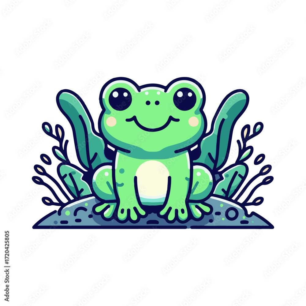 Obraz premium frog illustration design
