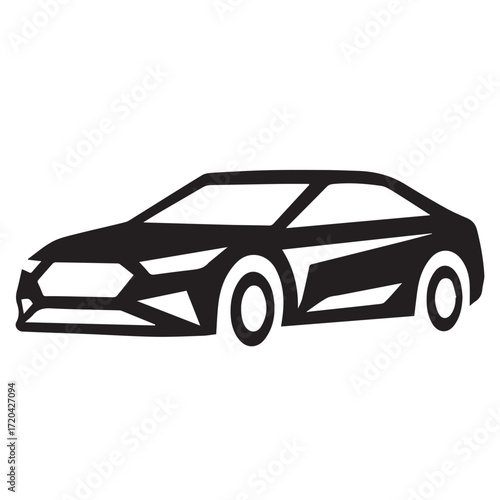 sedan icon or logo symbol vector illustration 