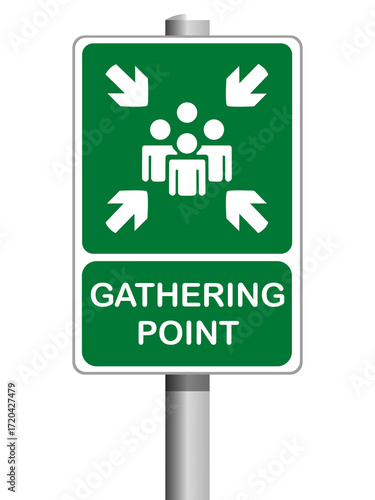 Emergency Assembly Point Sign – Safety and Evacuation Directional Signage