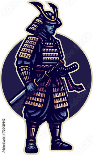 Japanese_Samurai_Warrior_Logo_Vector_–_Modern_Fighter_Illustration_in_Red