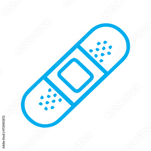 Blue Bandage Icon