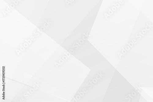 Minimal white and grey geometric background with polygons and gradients, vector EPS 10.