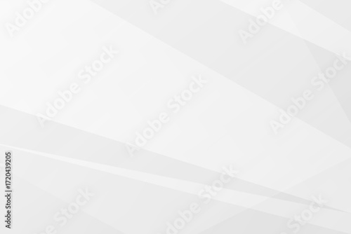 Minimal white and grey geometric background with polygons and gradients, vector EPS 10.