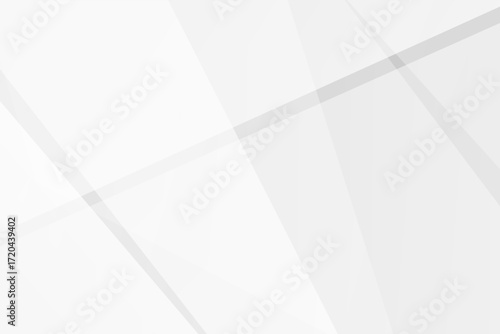 Minimal white and grey geometric background with polygons and gradients, vector EPS 10.