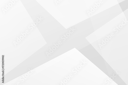 Minimal white and grey geometric background with polygons and gradients, vector EPS 10.
