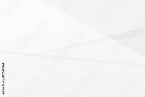 Minimal white and grey geometric background with polygons and gradients, vector EPS 10.
