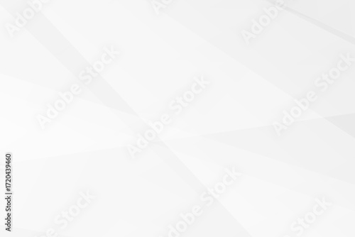 Minimal white and grey geometric background with polygons and gradients, vector EPS 10.