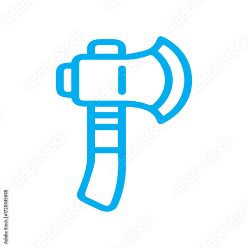 Blue Axe Illustration