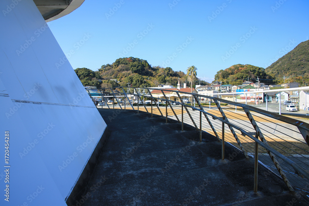 Obraz premium 熊本県宇城市 海のピラミッド 外階段