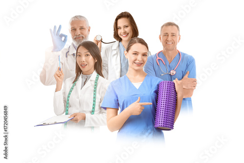 Beautiful female doctor wit...