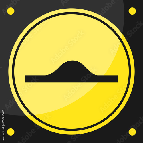 Hump Ahead Vector Sign