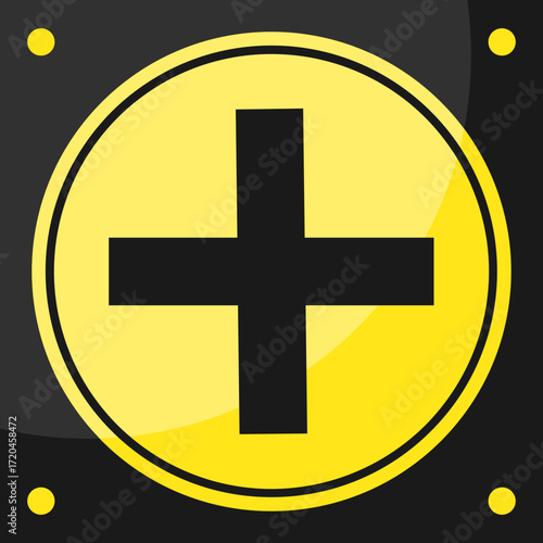 Crossroad Sign Vector Sign