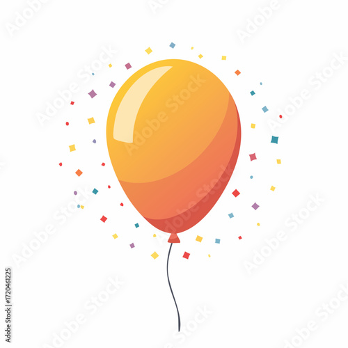 Luftballon mit Konfetti
