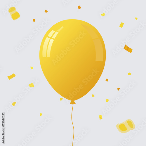 Luftballon mit Konfetti