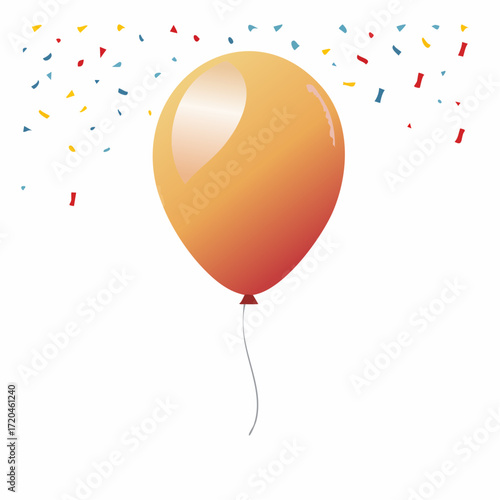 Luftballon mit Konfetti