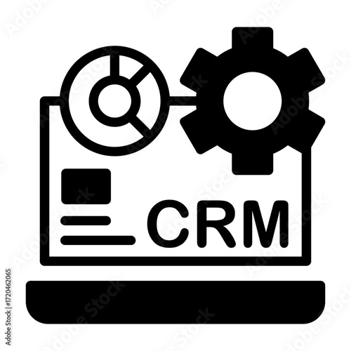 CRM Software Vector Icon