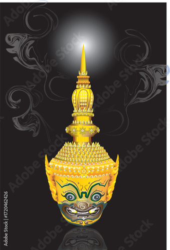 Khon masks, an ancient Thai art and culture