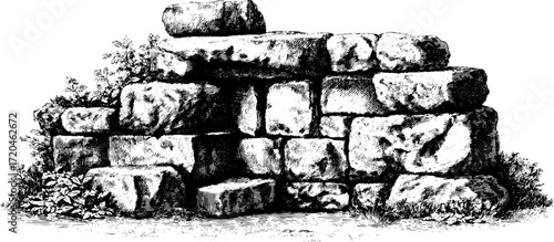 Vintage stone pattern with rough surface for design and decoration purposes