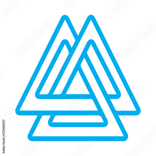 Valknut Viking Symbol Graphic