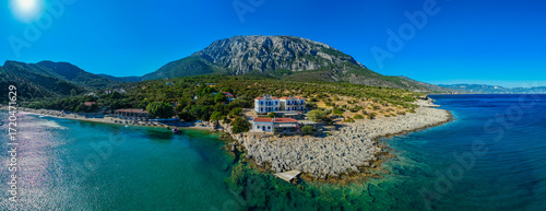 View of the bay of Samo, greece