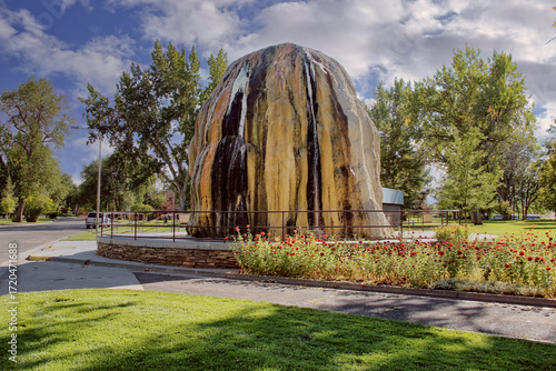 Teepee Fountain in Late Summer, Hot Springs State Park in Thermopolis Wyoming.