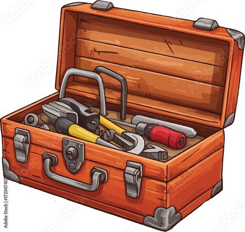 toolbox with tools