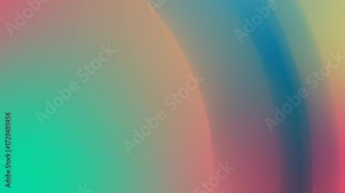 Abstract seamless loop background with soft teal, peach, and blue hues