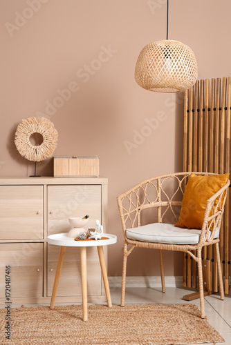 Interior of living room wit...