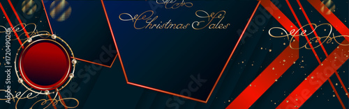 Festive Lux New Year Christmas gold design noble dark blue background abstract shiny color golden with shine and sparkles