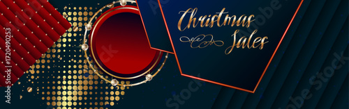 Festive Lux New Year Christmas gold design noble dark blue background abstract shiny color golden with shine and sparkles
