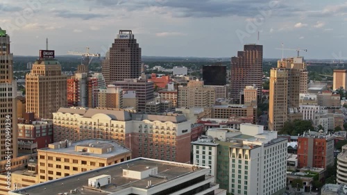 Wallpaper Mural Aerial view of the cityscape of san antonio, texas, during golden hour Torontodigital.ca
