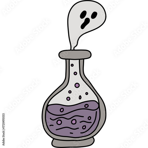 Halloween cute spooky hand drawn 