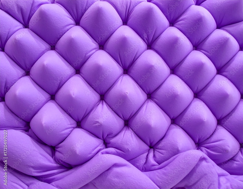 Fototapeta premium Purple quilted fabric texture