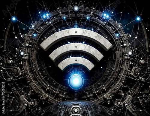 Graphic Depiction Suitable for a Background of Wi-Fi Everywhere 120