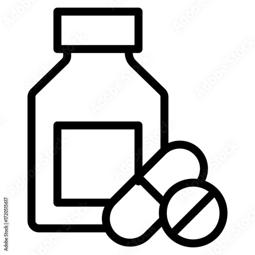 drug bottle icon