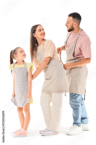Happy parents with their li...