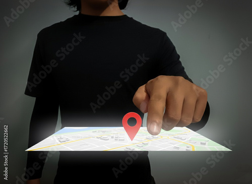 man holding a map
