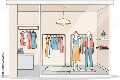 clothes and wardrobe shop
