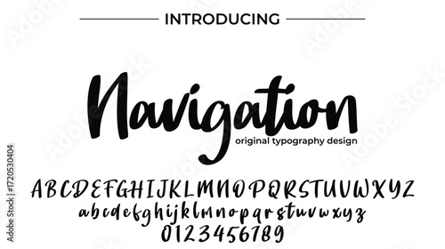 Navigation - Elegant Script Font for Smooth Handwritten Design and Creative Typography