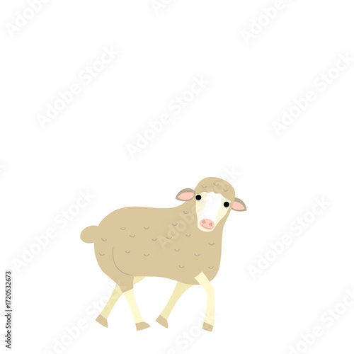 かわいい羊のイラスト