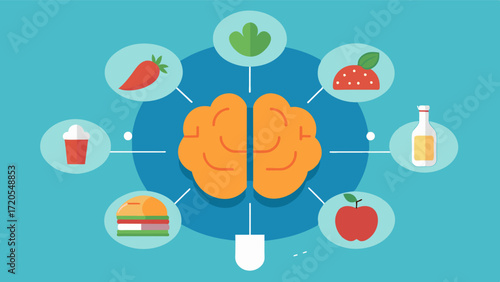 A personalized diet plan is like a tailormade menu for your brain filled with brainboosting foods and nutrients to keep it sharp and healthy.. Vector illustration