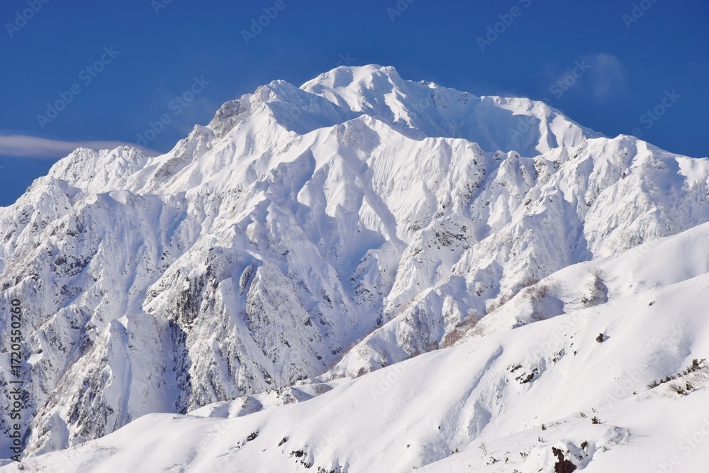 Obraz premium Winter scenery in Hakuba Valley
