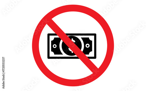 No cash icons, No cash Vector Art, No cash Vector SVG Icon, no cash