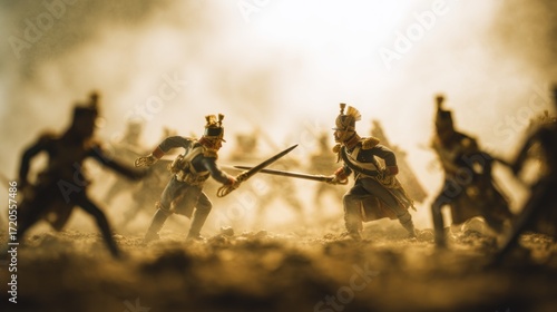 Epic clash of miniature armies in a historic recreation of battlefield fury