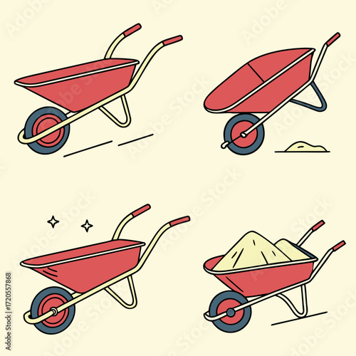 vector illustration of a baby carriage