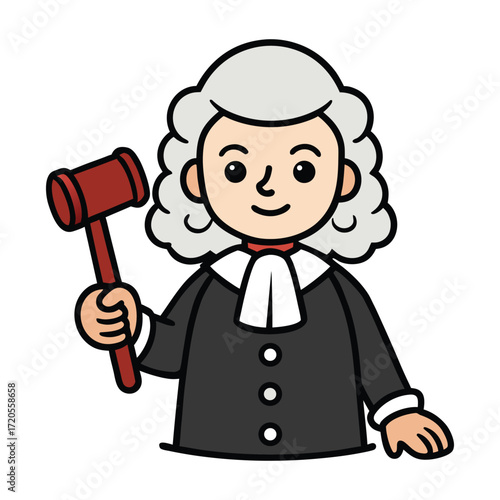 A judge holding a gavel, symbolizing authority, justice, and courtroom decisions, ready to deliver fair rulings with wisdom and integrity.
