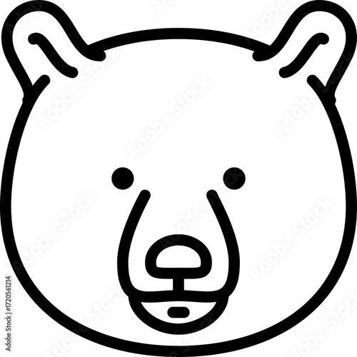 A bear is laying down on a white background