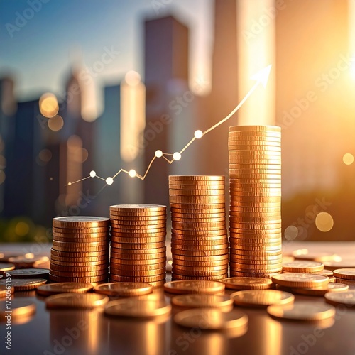 賃金上昇　金融　イラスト