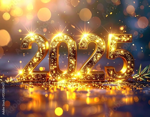 Glittering Gold 2025 New Year Celebration